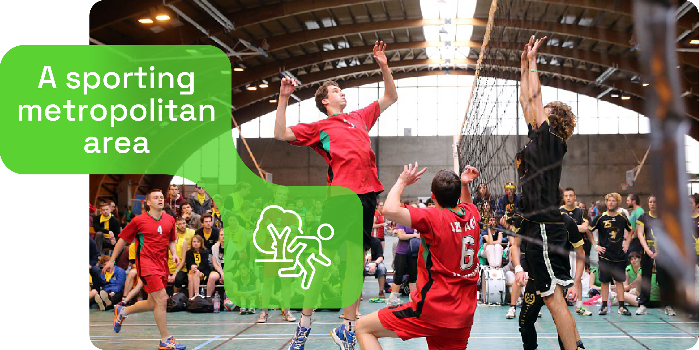 A sporting metropolitan area